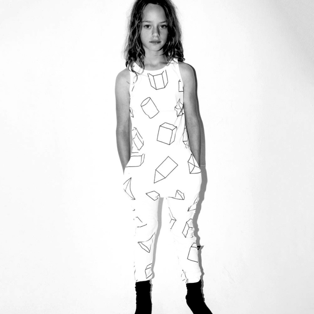 Nununuworld white geometric suit